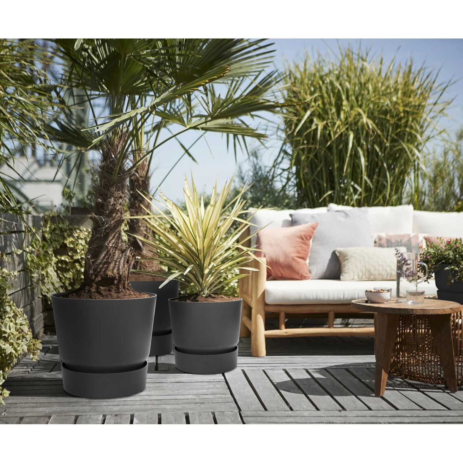 Blumentopf Greenville Living schwarz - Image 4