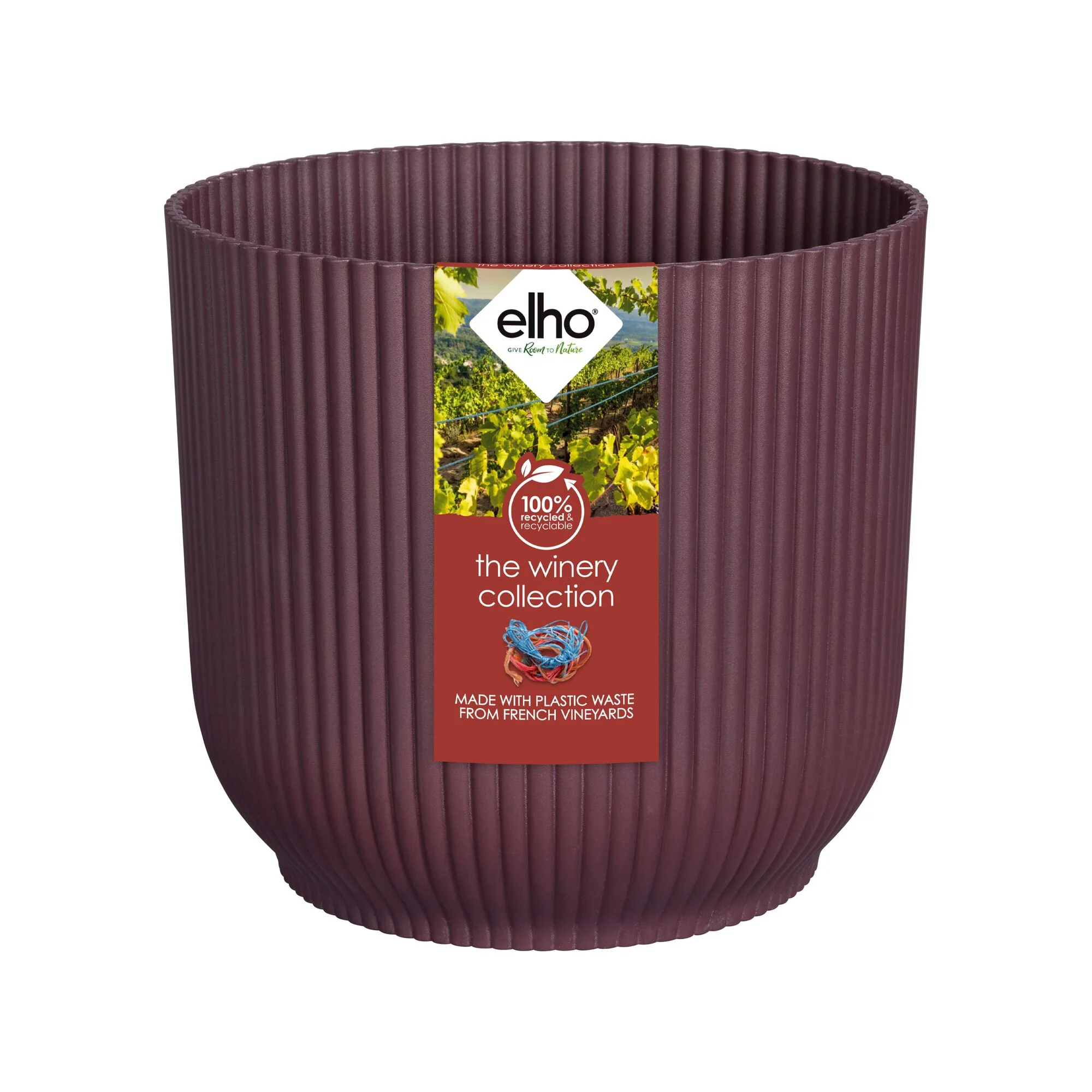 Elho Blumentopf The Winery collection Bordeauxrot